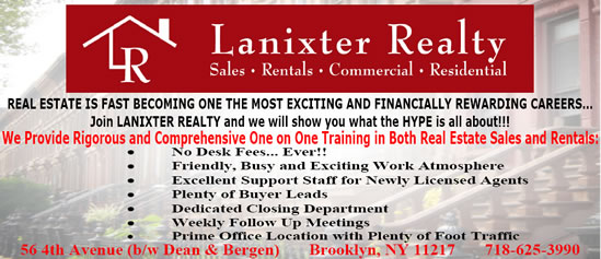 Lanixter Real Estate Jobs Brooklyn NY