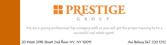 Prestige Manhattan Real Estate Jobs